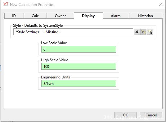 Calculation properties