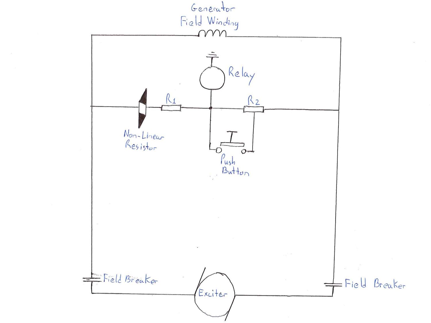 Generator ground protection scketch
